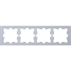 D-Life Рамка 4-ная, нерж. сталь