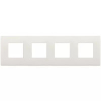 Vimar Накладка CLASSIC на 8 модулей (2+2+2+2) расстояние между центрами 71мм слоновая кость, 19669.73