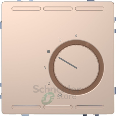 D-Life Терморегулятор в сборе, с переключающим контактом 24 В, шампань