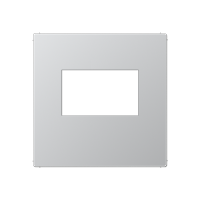 Kрышка для USB-зарядный устройств; без видимого винта; термопласт; алюминий, A1569USBAL