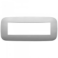 19687.30 - Vimar Накладка ROUND на 7 модулей никель матовый