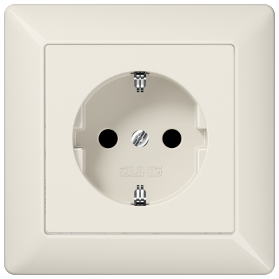 Штепсельная розетка SCHUKO 16A 250V~ с защитой от детей; слоновая кость, AS1520KI