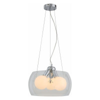 ST LUCE SL512.113.03 Светильник подвесной ST-Luce Хром/Прозрачный E27 Globe 3*100W