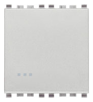 Vimar Выключатель 1P 16AX 2M ,серебро матовое, 20001.2.N