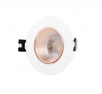 Denkirs DK3061-WBR Встраиваемый светильник, IP 20, 10 Вт, GU5.3, LED, белый/бронзовый, пластик