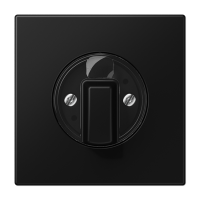 Накладка на поворотные выключатели; дюропласт; черный матовый, LS1941SWM