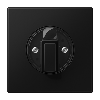 Накладка на поворотные выключатели; дюропласт; черный матовый, LS1941SWM