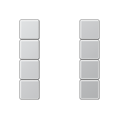 комплект накладок 4гр алюминий, A504TSAAL