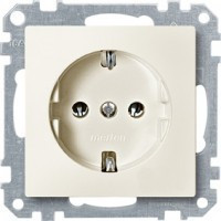 SM Розетка 2К+З 16А 250В~, беж. блест.