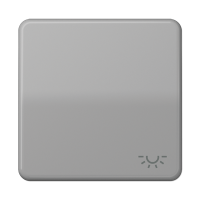 Клавиша с символом "освещение"; серая, CD590LGR