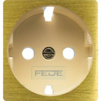 FD04314PB-A Fede Fede Обрамление розетки 2К+З, Bright Patina/беж. Новый