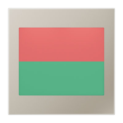 Крышка LED сигнального света для блока SV539LED; благородная сталь, ES2539-2LEDRG