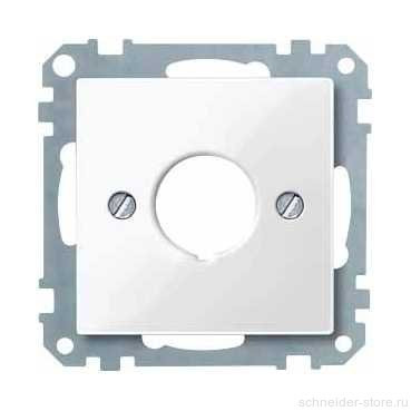 SM Накладка с отверстием  ? 22,5 мм для разл. приборов, винт. крепл., бел.