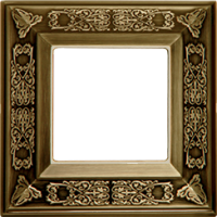 FD01411PB Fede Granada Рамка 1-ная, Bright Patina