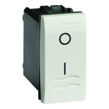 ДКС Двухполюсный выключатель с подсветкой, слоновая кость, 1мод., 75121SL