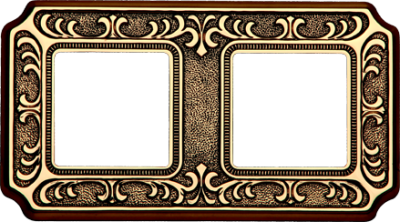 FD01352OB Fede Siena Рамка 2-ная, Bright Gold