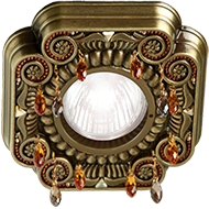 FD1007RPBCL Fede Светильник Firenze CRYSTAL DE LUXE, Bright Patina