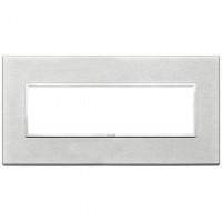Vimar Накладка Eikon Evo на 7 модулей, серый серебристый, 21657.02