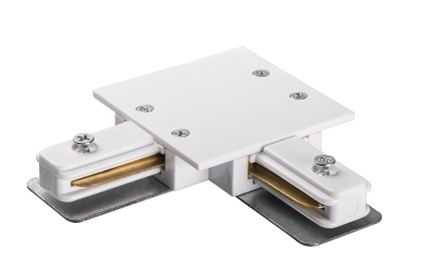 PTR/R CL-WH Коннектор белый L-обр. (встраиваемый) Jazzway, 5031876