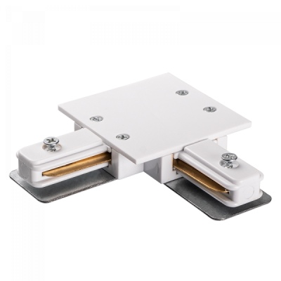 Jazzway PTR/R CL-WH Коннектор белый L-обр. (встраиваемый), 5031876