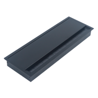 Donel Кабельный громмет (лючок) в стол, 286*101мм, цвет: черный, DCGR286101AN Donel Кабельный громмет (лючок) в стол, 286*101мм, цвет: черный, DCGR286101AN