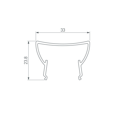 Экран ARH-WIDE-(B)-H20-2000 TPZ Opal-PM (Arlight, Пластик), 018874