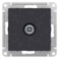 ATN001091 - ATLASDESIGN TV РОЗЕТКА оконечная 1дБ, механизм, КАРБОН, Systeme Electric