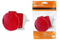 Розетка 134 стационарная 3Р+РЕ 63А 380В IP54 TDM Electric, SQ0602-0007