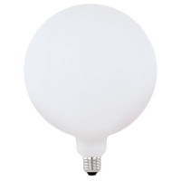 11901 Светод. лампа G200 димм., 4W(E27), ?140, L255, 470lm, 2700K, опал. стекло