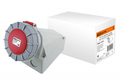 Розетка наружной установки IP67 125А 3Р+РЕ+N 380В TDM Electric, SQ0611-0016