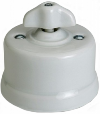 Fontini Выключатель 1-клавишный, цвет белый,  Fontini, серия Garby