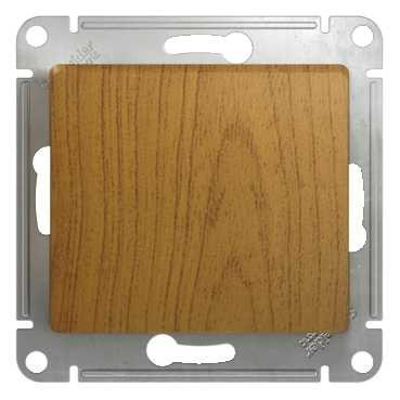 GSL000515 - GLOSSA 1-клавишный ВЫКЛЮЧАТЕЛЬ КНОПОЧНЫЙ, сх.1, 10А, механизм, ДУБ, Systeme Electric