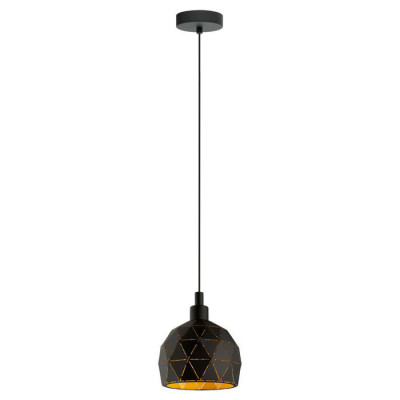 33345 Подвес ROCCAFORTE, 1x40W(E14), сталь/ черный, золотой