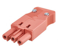 Simon Connect Красный Разъем Quick Connection "мама" на кабель, 2P+E, винт.соединение, CR0003-6