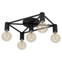 43722 Потолочный светильник SPEKE, 11Х40W, E27, L1560, B310, H105, сталь, черный