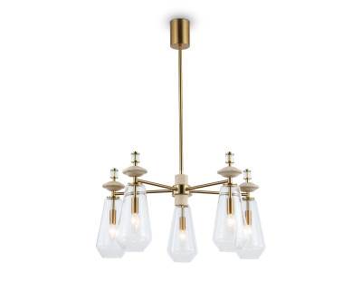 Потолочный светильник с травертином E14*5, AMBRELLA LIGHT, LH53305