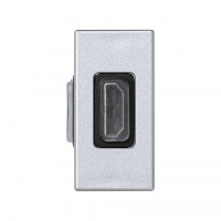 Simon SConnect Разъём HDMI 22,5х45мм, (мама-мама), алюминий, K129B-8