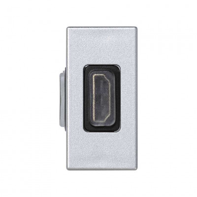 Simon SConnect Разъём HDMI 22,5х45мм, (мама-мама), алюминий, K129B-8