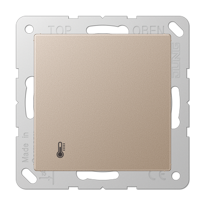 KNX-регулятор с ручкой для установки температуры; шампань , A2178ORTSCH