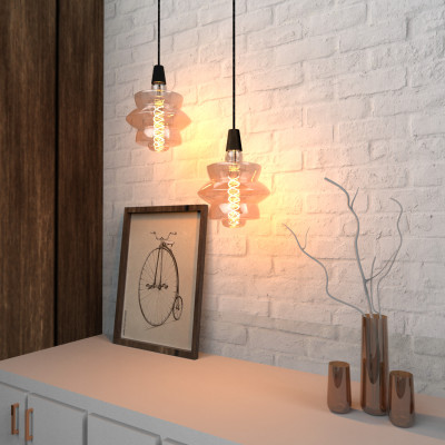 Лампа Gauss Filament BD180 8W 560lm 2400К Е27 golden flexible LED 1/4, 161802008