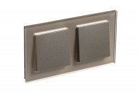 Schneider Electric Schneider Electric Блок: Выключатель 1-клавишный + Выключатель 1-клавишный, с подсветкой,  серия Atlas Design Schneider Electric Schneider Electric Блок: Выключатель 1-клавишный + Выключатель 1-клавишный, с подсветкой,  серия Atlas Design