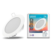Свет-ик даунлайт Gauss Smart Home 7W 650lm 2700-4000К 220-240V IP20 105*35мм изм.цв.тем+дим LED 1/30, 2030122