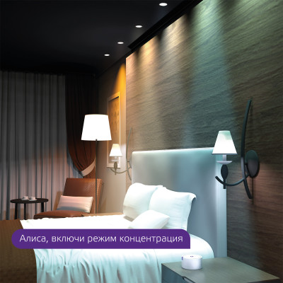 Свет-ик даунлайт Gauss Smart Home 7W 650lm 2700-4000К 220-240V IP20 105*35мм изм.цв.тем+дим LED 1/30, 2030122