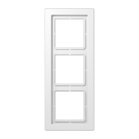 Рамка для вертикальной и горизонтальной установки, 3 поста; дюропласт; белый; LSDesign, LSD983WW