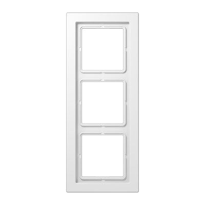 Рамка для вертикальной и горизонтальной установки, 3 поста; дюропласт; белый; LSDesign, LSD983WW