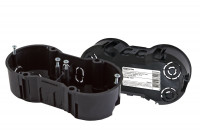 Установочная коробка СП 2-х местная, 141х70х45мм, саморезы, IP20, инд. штрихкод, TDM Electric, SQ1402-1917 Установочная коробка СП 2-х местная, 141х70х45мм, саморезы, IP20, инд. штрихкод, TDM Electric, SQ1402-1917