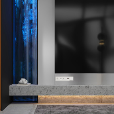 Накладка для розетки с заземлением, S70 (хлопок), VLS000613