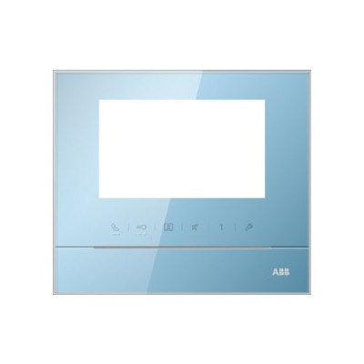 52313FC-L - Рамка для абонентского устройства 4,3, голубой глянцевый, с символом индукционной петли - 2TMA070130L1012