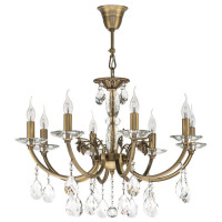 Lightstar 694081 (MD600006/8)  Люстра подв STREGARO 8х60W E14 БРОНЗА (в комплекте)