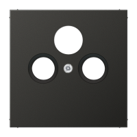 Крышка для SAT-TV-FM-розеток, фиксация винтом; металл; антрацит; Aluminium, AL2990SATAN